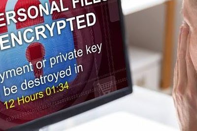 Screen displaying a countdown timer for encrypted personal file destruction.